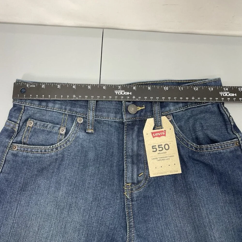 Levi’s 550 Jeans Relaxed Tapered Leg Denim Kids Youth‎ 14R 27x27